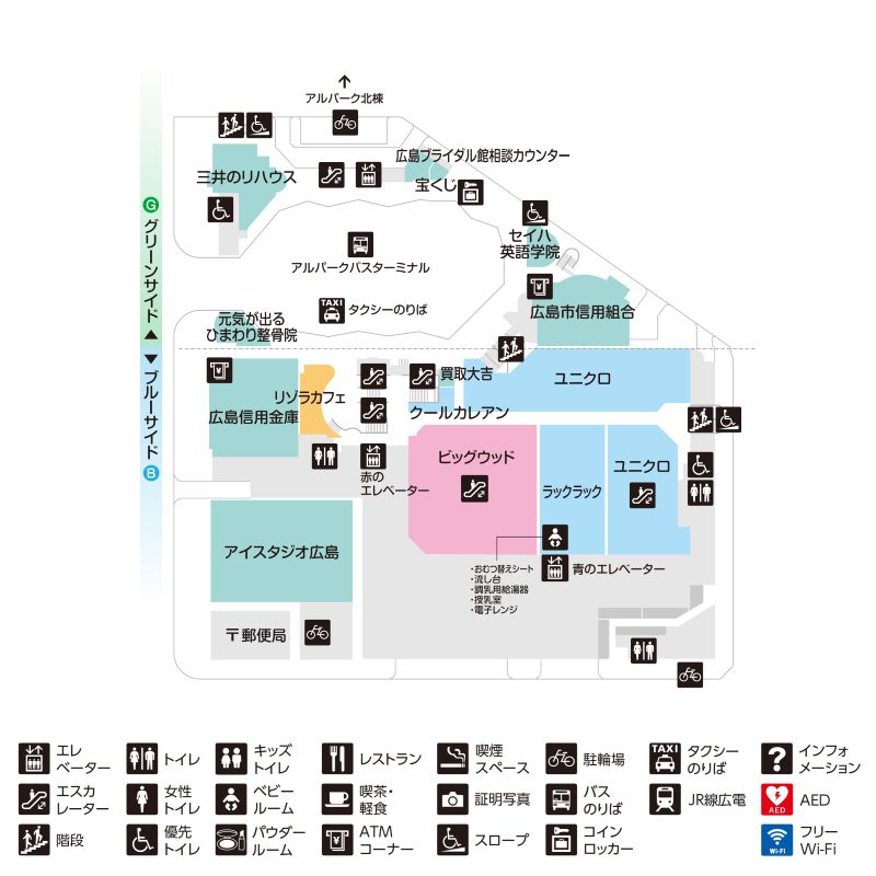 東棟1Fマップ